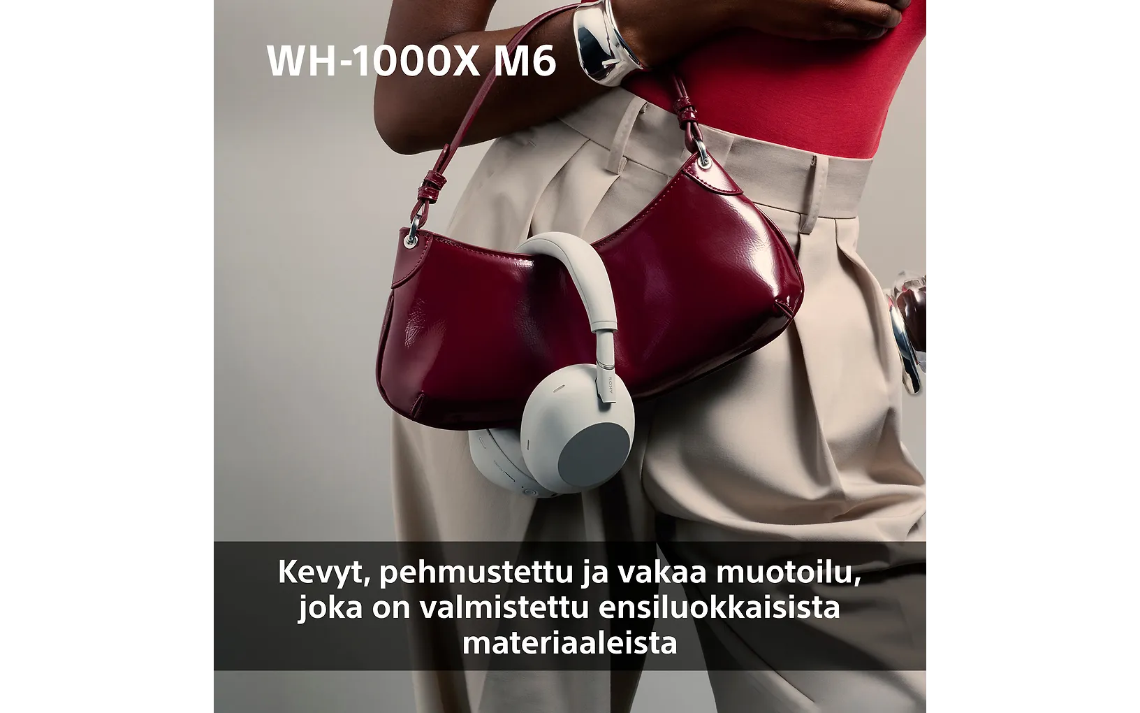 Sony WH-1000XM6 vastamelukuulokkeet, hopea