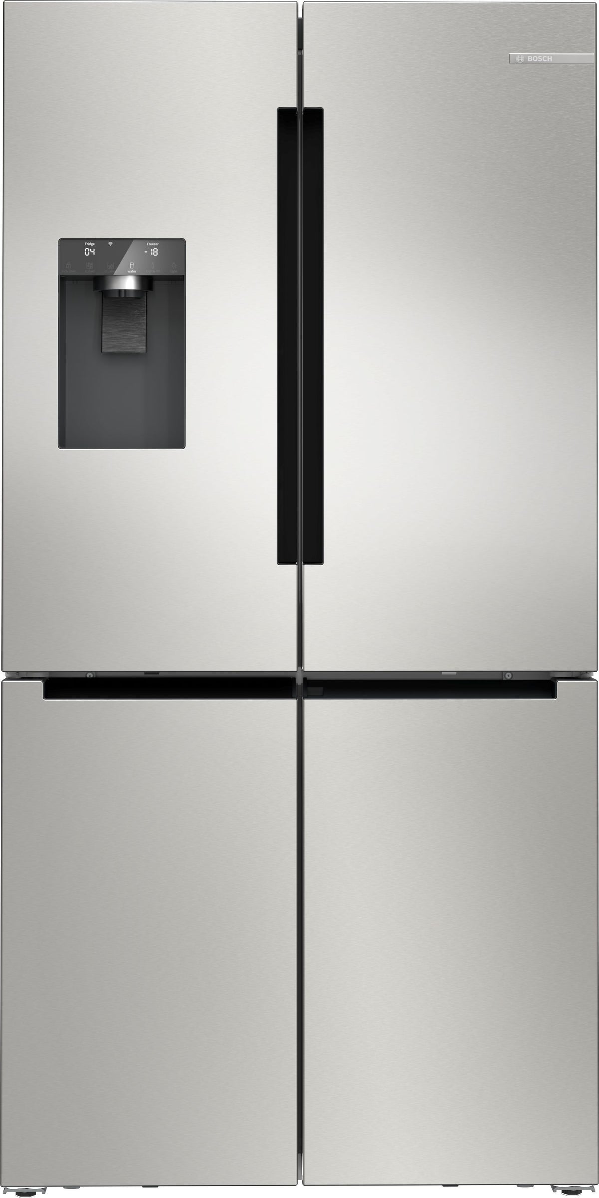 Bosch KFI96APEA Serie 6, French door -jääkaappipakastin, 4 ovea, teräs – kuva 1