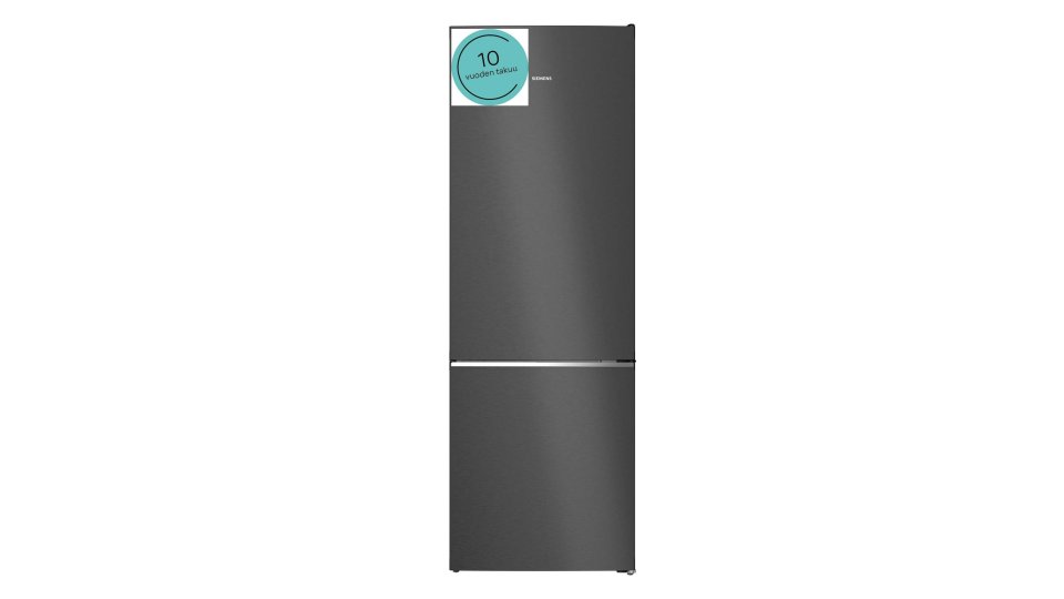 Siemens KG49N4XAF iQ500 jääkaappipakastin, harjattu musta teräs, anti fingerprint, 2m