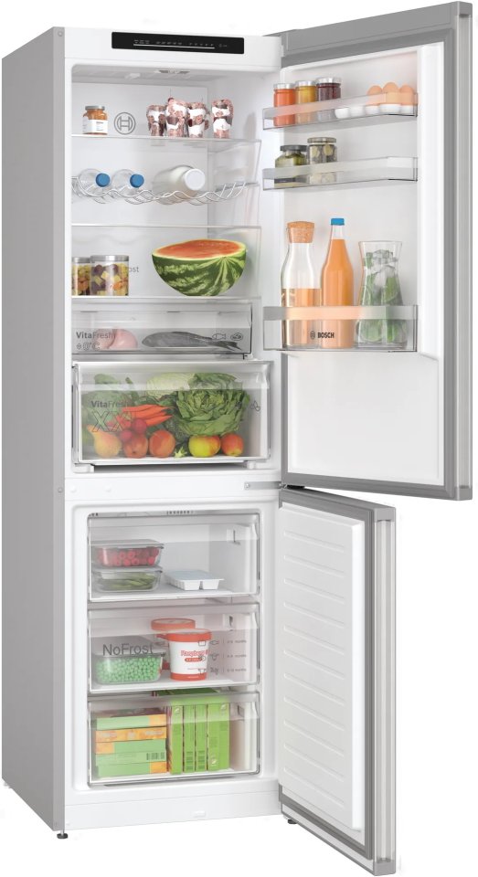 Bosch KGN362LDF Serie 4, Jääkaappipakastin, inox-look