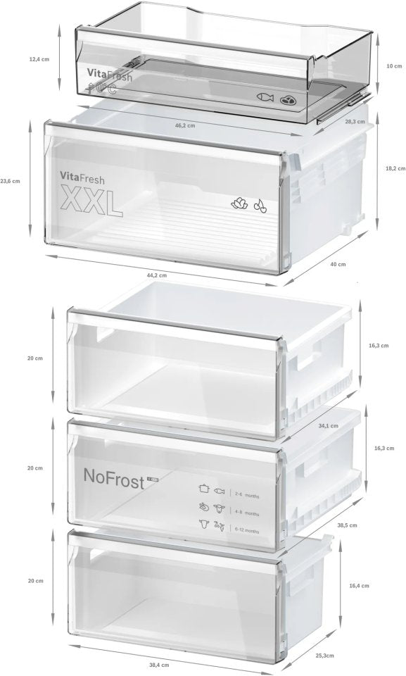 Bosch KGN362LDF Serie 4, Jääkaappipakastin, inox-look
