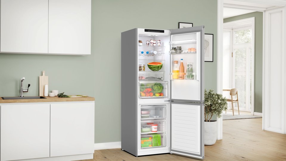 Bosch KGN362LDF Serie 4, Jääkaappipakastin, inox-look