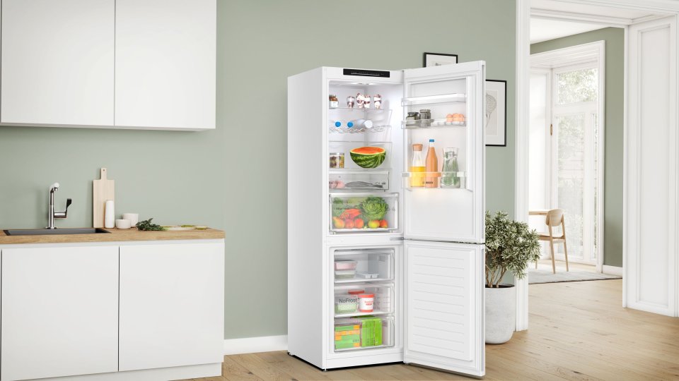 Bosch KGN362WDF Serie 4, Jääkaappipakastin, valkoinen