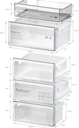 Bosch KGN367ICT Serie 4, Jääkaappipakastin, teräs