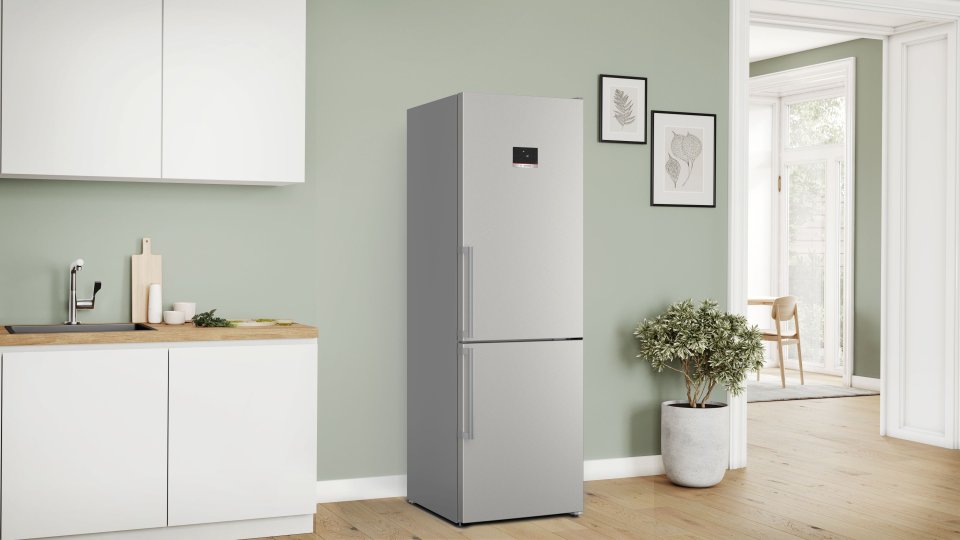 Bosch KGN367ICT Serie 4, Jääkaappipakastin, teräs