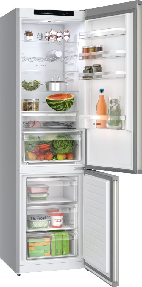 Bosch KGN392I1F Serie 4, Jääkaappipakastin, teräs