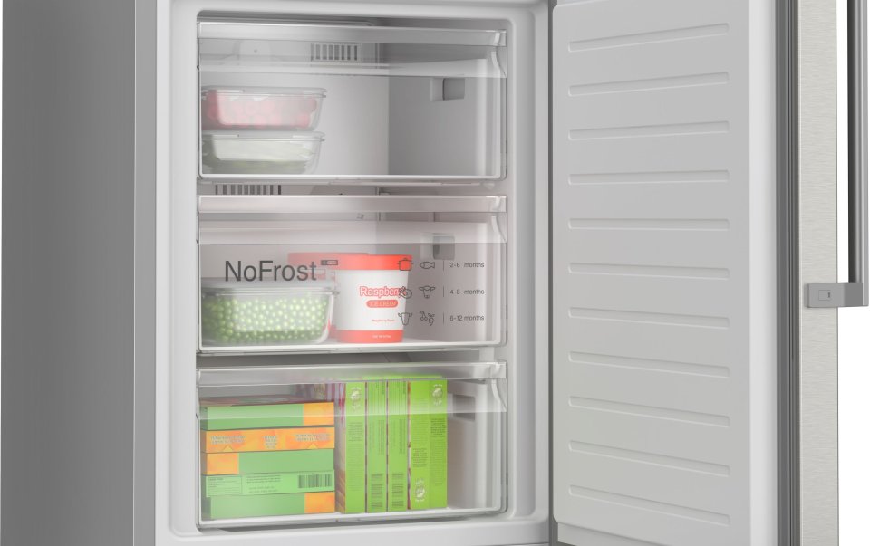 Bosch KGN39AIAU Serie 6, Jääkaappipakastin, teräs