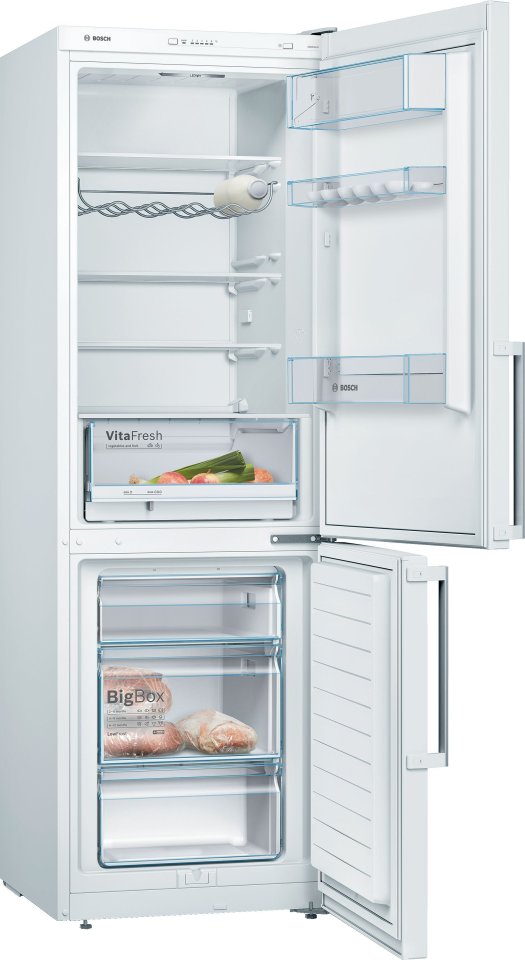Bosch KGV366WEP Serie 4, Jääkaappipakastin, valkoinen