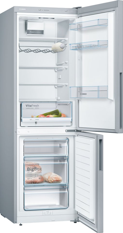 Bosch KGV36VIEAS Serie 4, Jääkaappipakastin, teräs