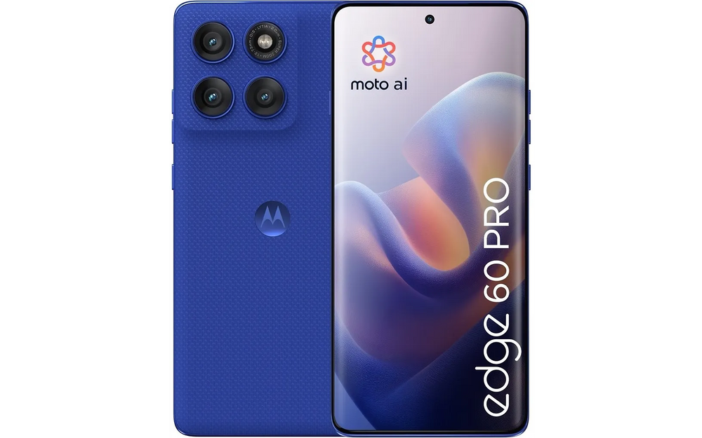 Motorola Edge 60 Pro 5G puhelin, 512/12 Gt, Dazzling Blue