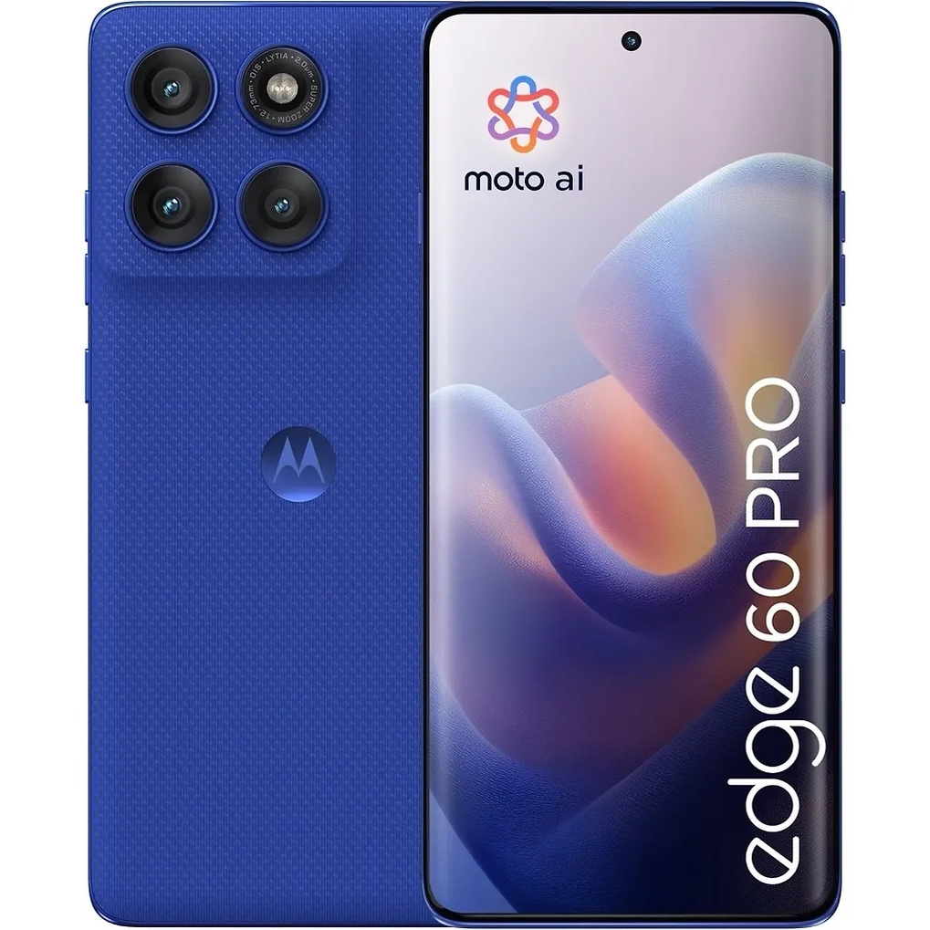 Motorola Edge 60 Pro 5G-telefon, 512/12 GB, Bländande blå