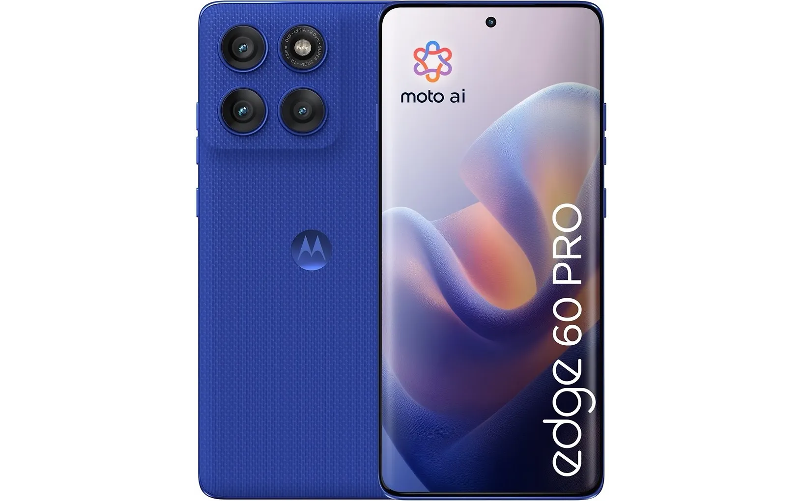 Motorola Edge 60 Pro 5G puhelin, 512/12 Gt, Dazzling Blue