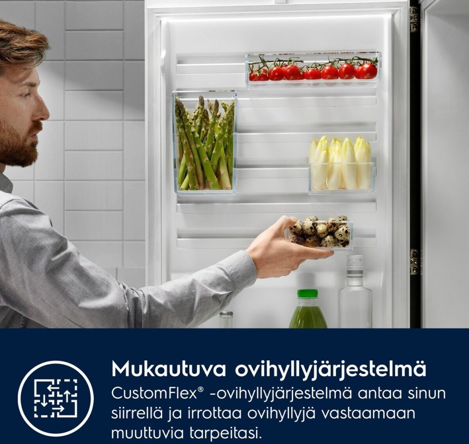 Electrolux ENT6ME19S jääkaappipakastin, integroitava
