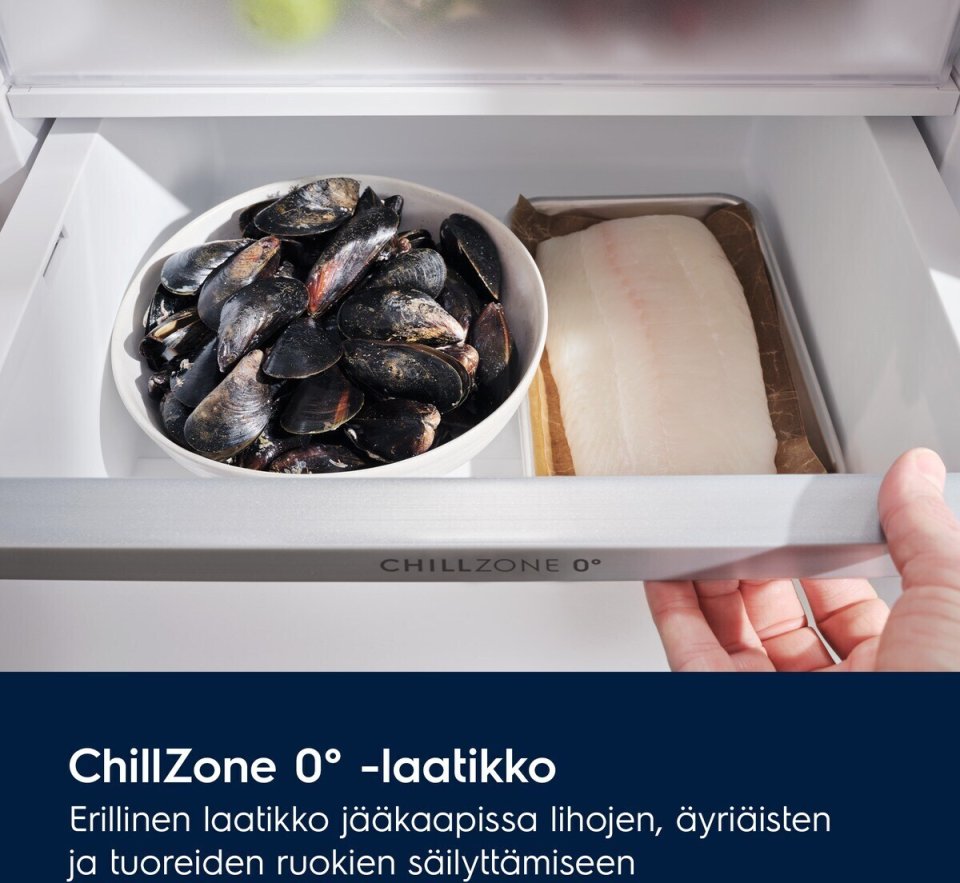 Electrolux LNT8MB36B jääkaappipakastin, musta teräs, 2m