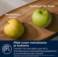 Electrolux LNT8MB36B jääkaappipakastin, musta teräs, 2m