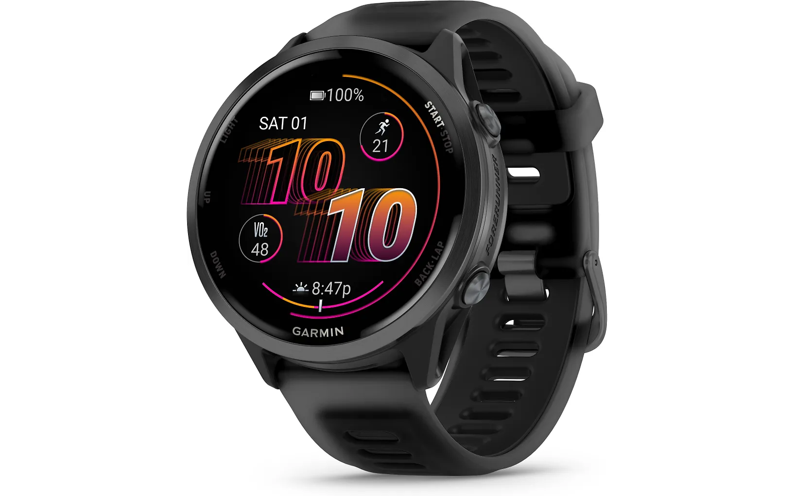 Garmin Forerunner 570 GPS juoksuälykello, 47 mm, Black