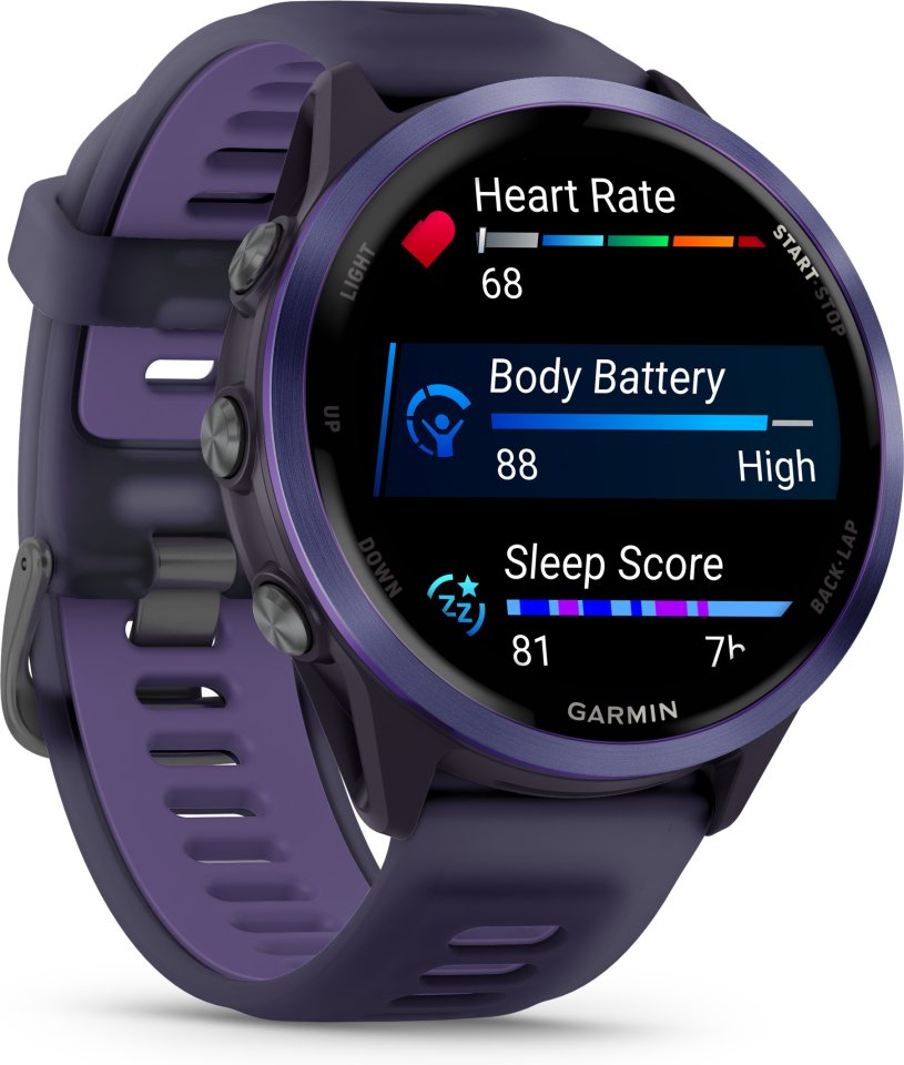Garmin Forerunner 570 GPS juoksuälykello, 47 mm, Imperial Purple / Indigo