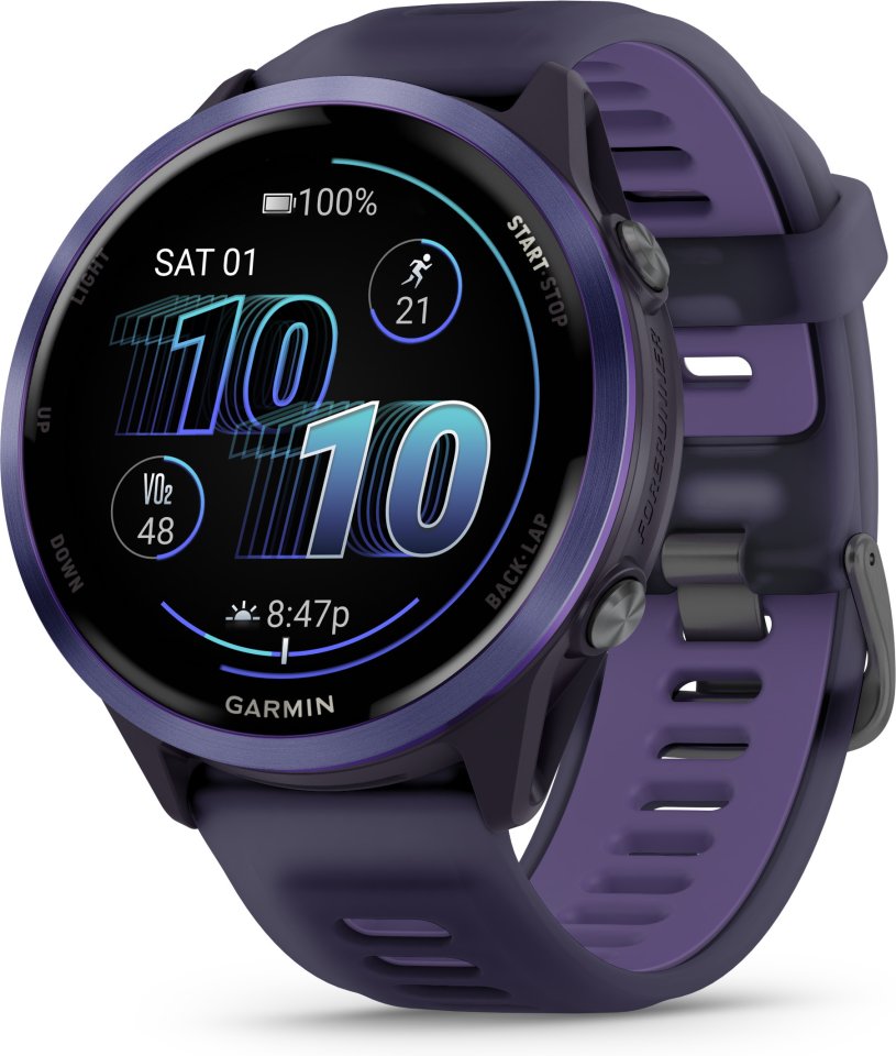 Garmin Forerunner 570 GPS juoksuälykello, 47 mm, Imperial Purple / Indigo