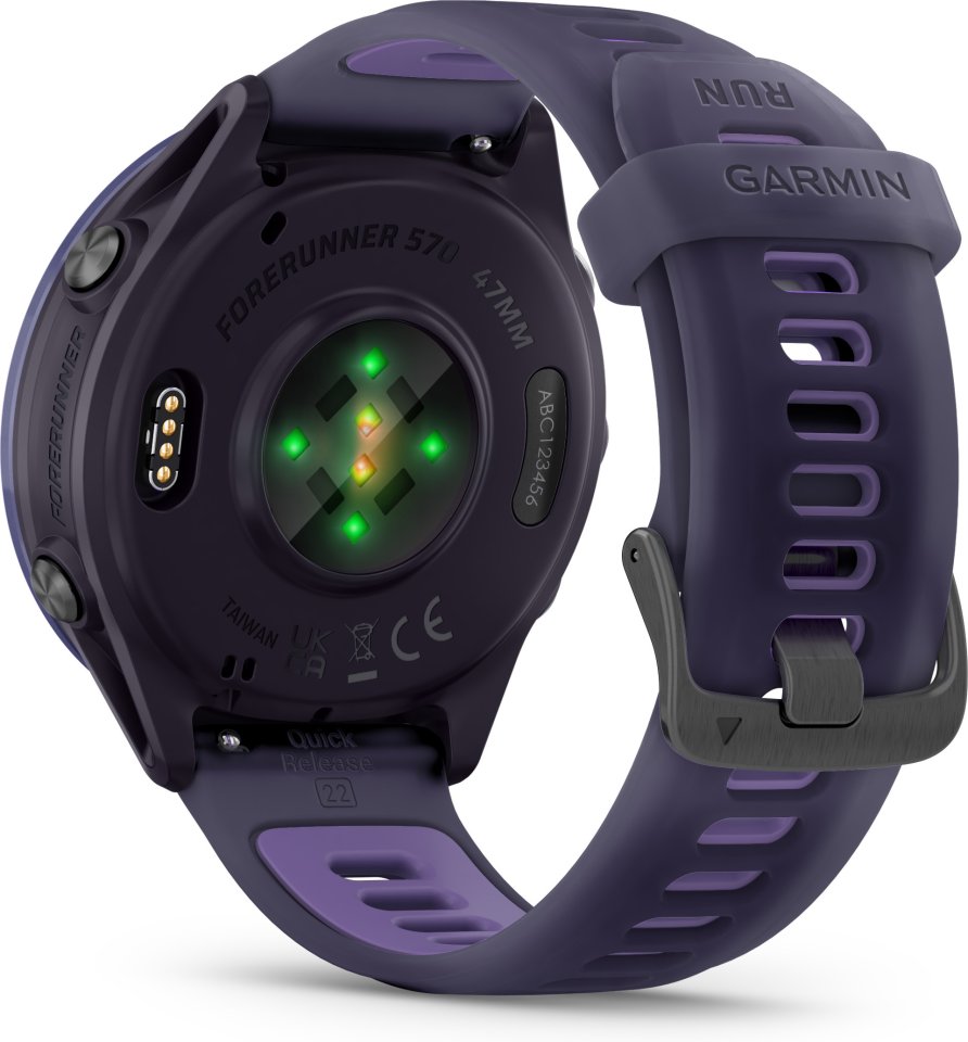 Garmin Forerunner 570 GPS juoksuälykello, 47 mm, Imperial Purple / Indigo