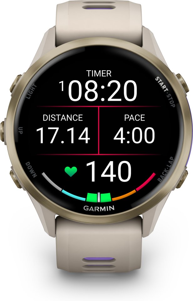 Garmin Forerunner 970 GPS juoksuälykello, French Gray / Indigo