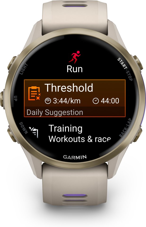 Garmin Forerunner 970 GPS juoksuälykello, French Gray / Indigo