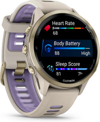 Garmin Forerunner 970 GPS juoksuälykello, French Gray / Indigo