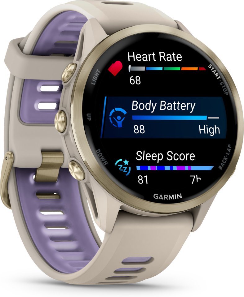 Garmin Forerunner 970 GPS juoksuälykello, French Gray / Indigo
