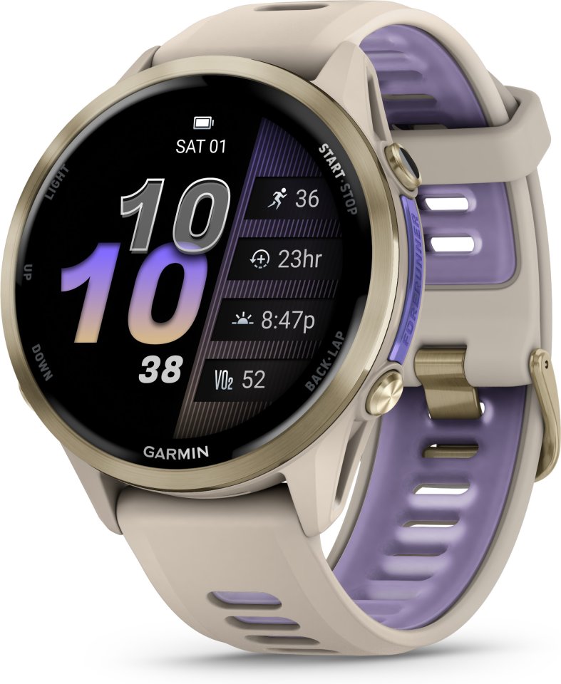 Garmin Forerunner 970 GPS juoksuälykello, French Gray / Indigo