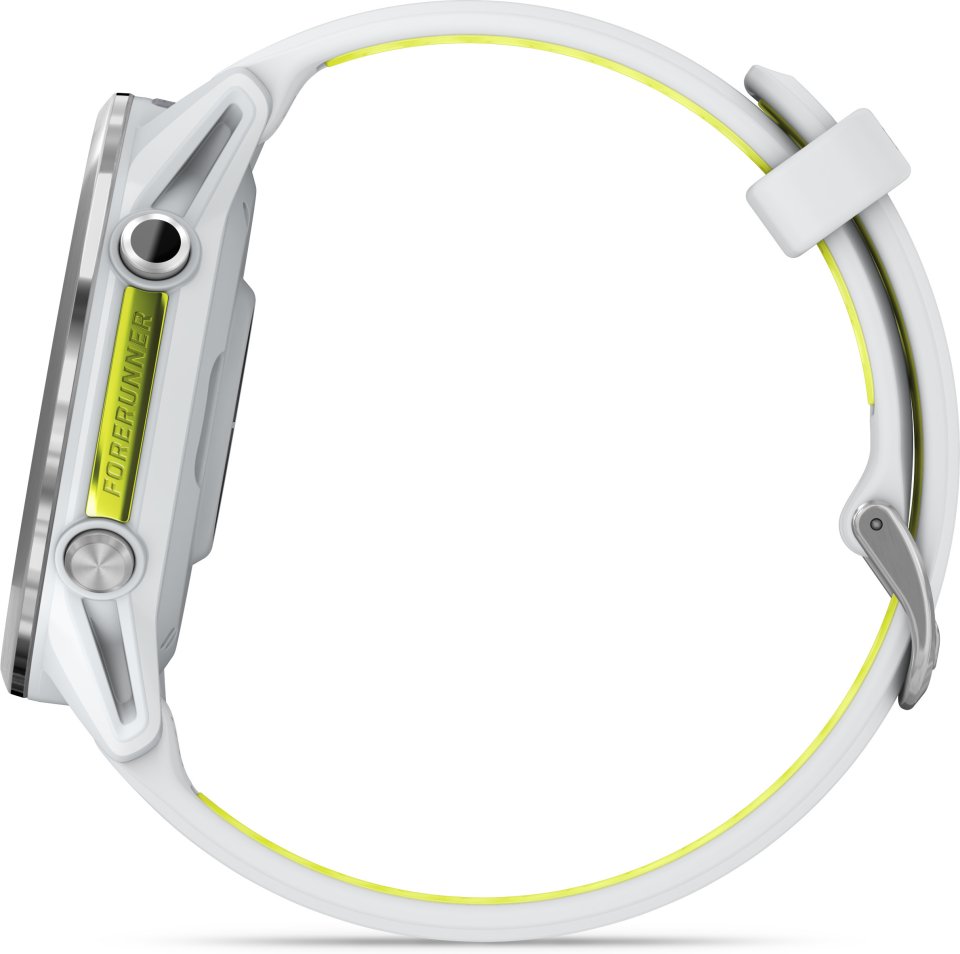 Garmin Forerunner 970 GPS juoksuälykello, Whitestone / Amp Yellow