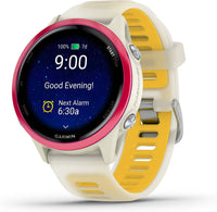 Garmin Forerunner 570 GPS juoksuälykello, 42 mm, Bone/Raspberry/Mango