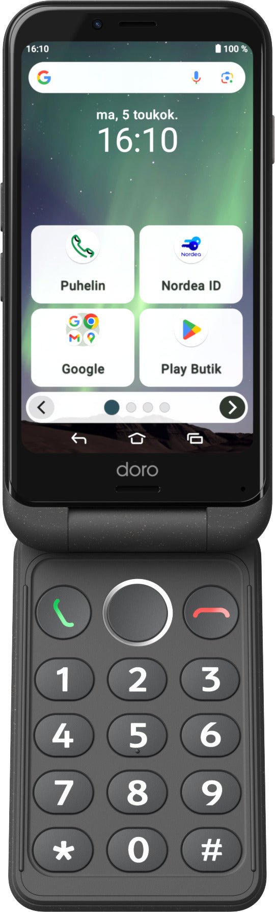 Doro Aurora A21 älypuhelin, Graphite – 1