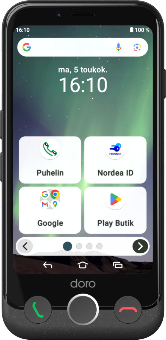 Doro Aurora A11 älypuhelin, Graphite – 1