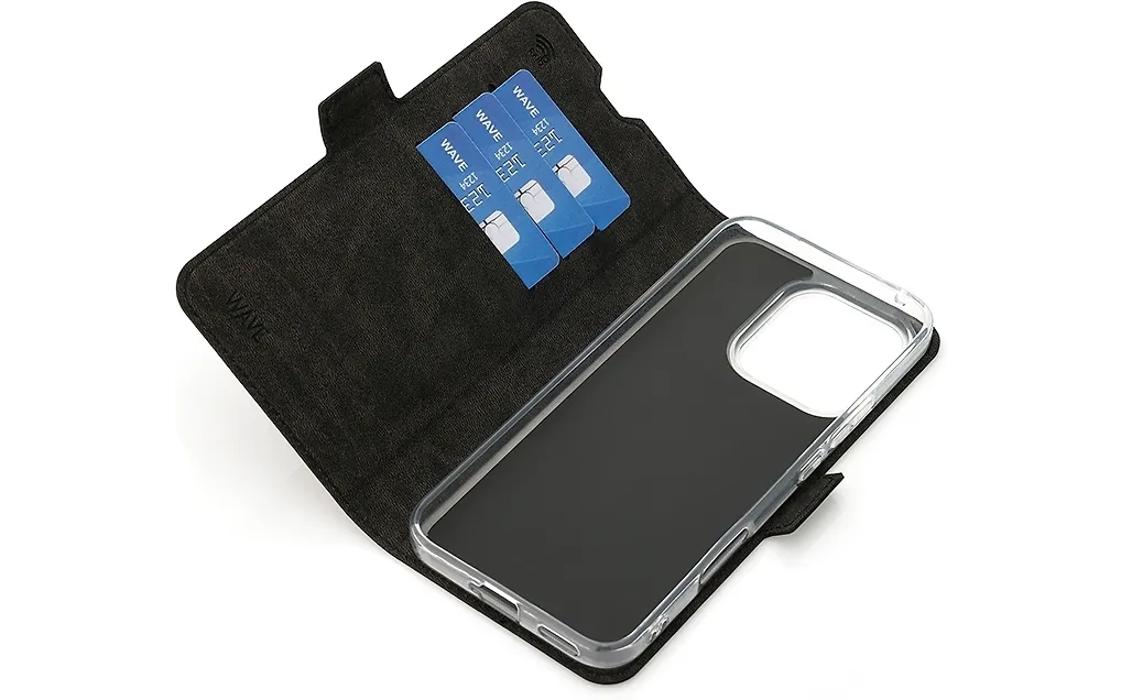 Wave Book Case, Honor 400 Lite, musta