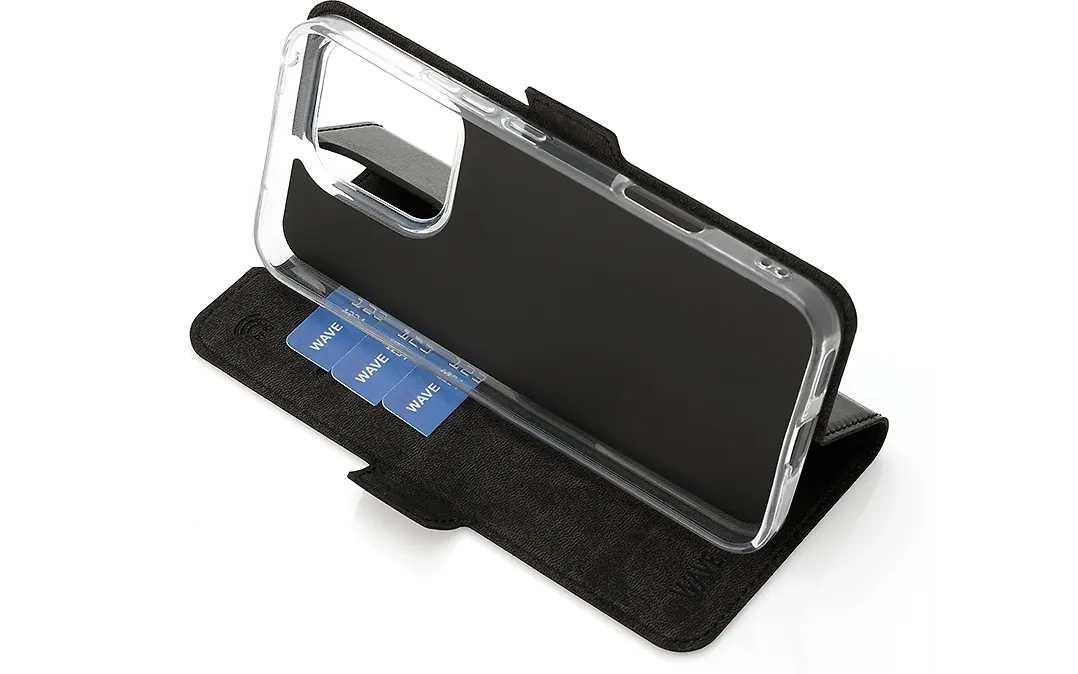 Wave Book Case, Honor 400 Lite, musta