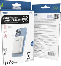 Wave MagPower varavirtalähde, 5000 mAh, valkoinen