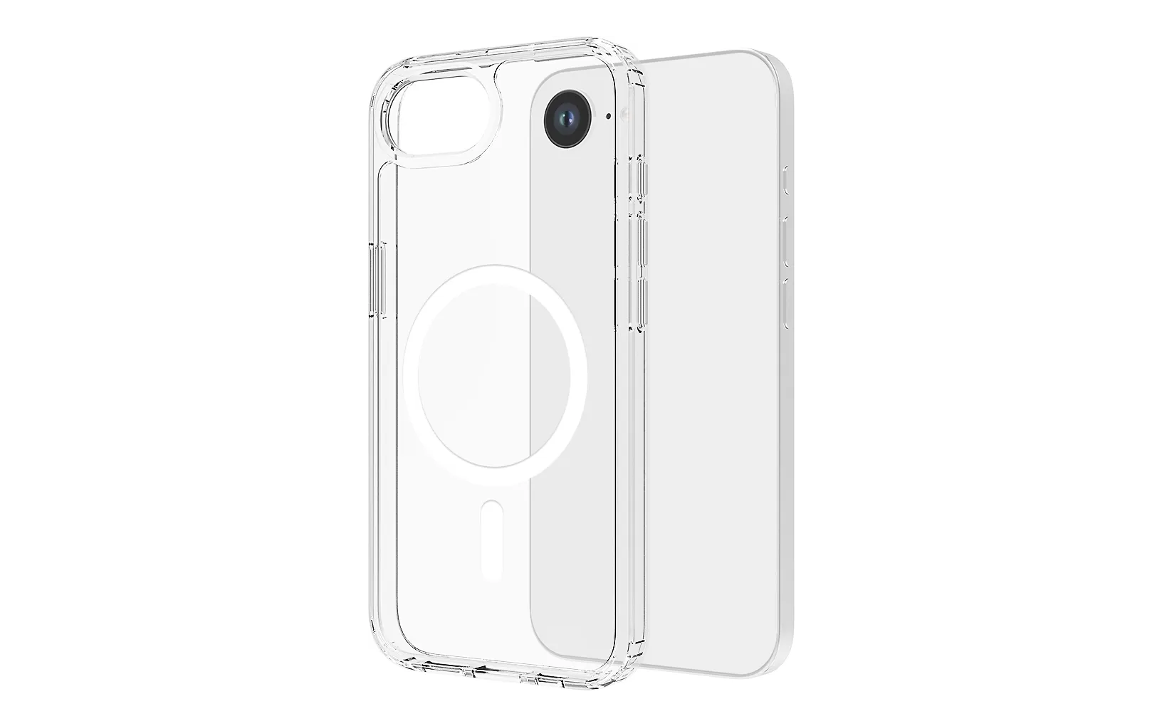 Wave MagSafe-yhteensopiva Puhelinsuoja, Apple iPhone 16e, kirkas - E-store.fi