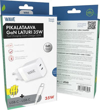 Wave 35 W pikalataava GaN USB-laturi