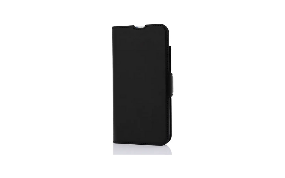 Wave MagSafe -yhteensopiva Book Case, Apple iPhone 16e, musta