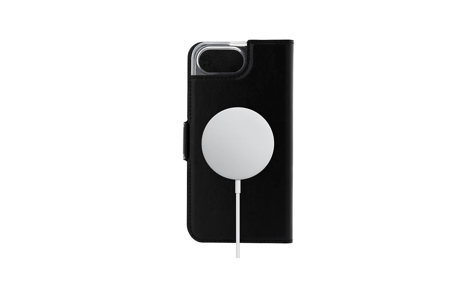 Wave MagSafe -yhteensopiva Book Case, Apple iPhone 16e, musta - E-store.fi