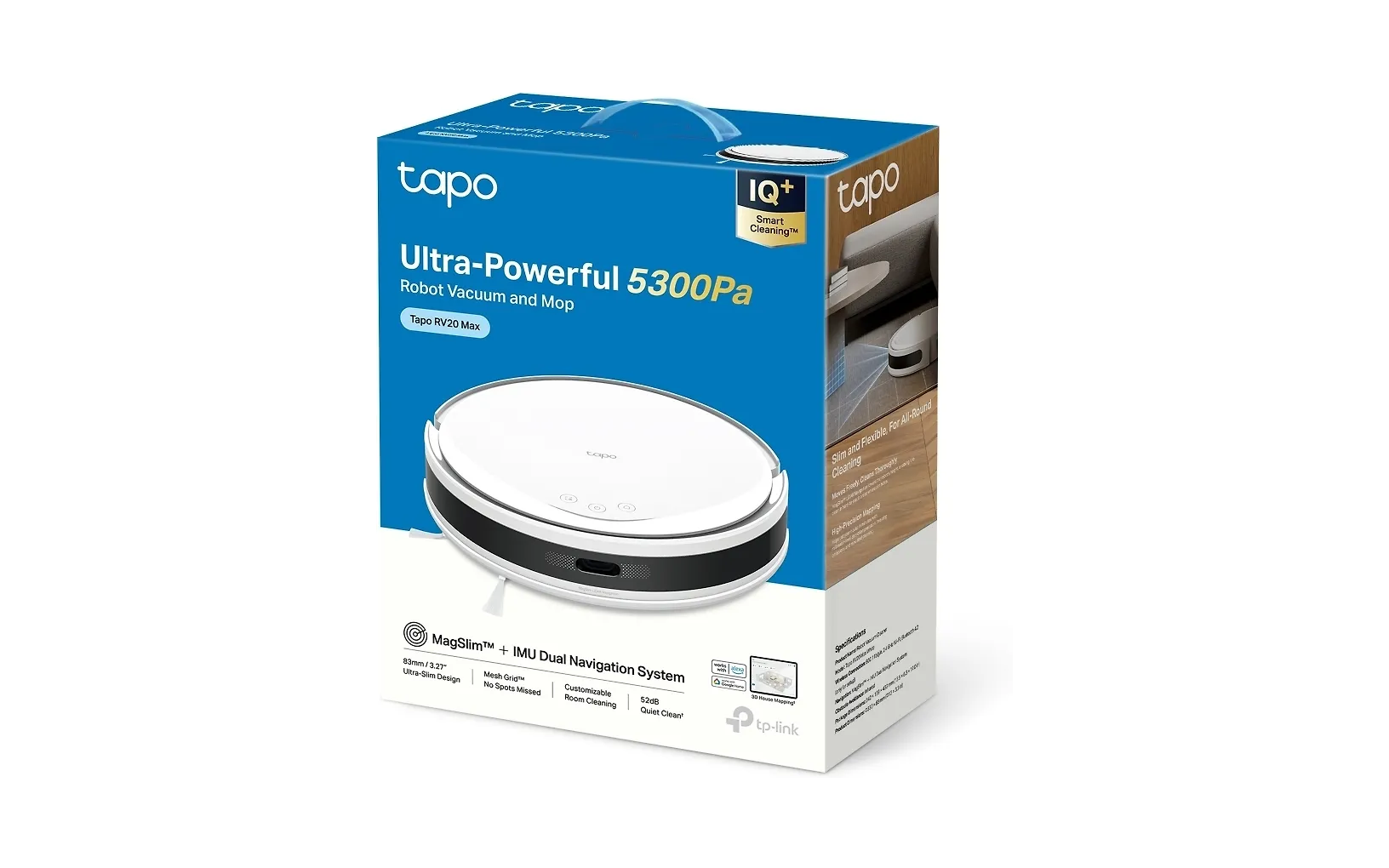 TP-Link Tapo RV20 Max, valkoinen