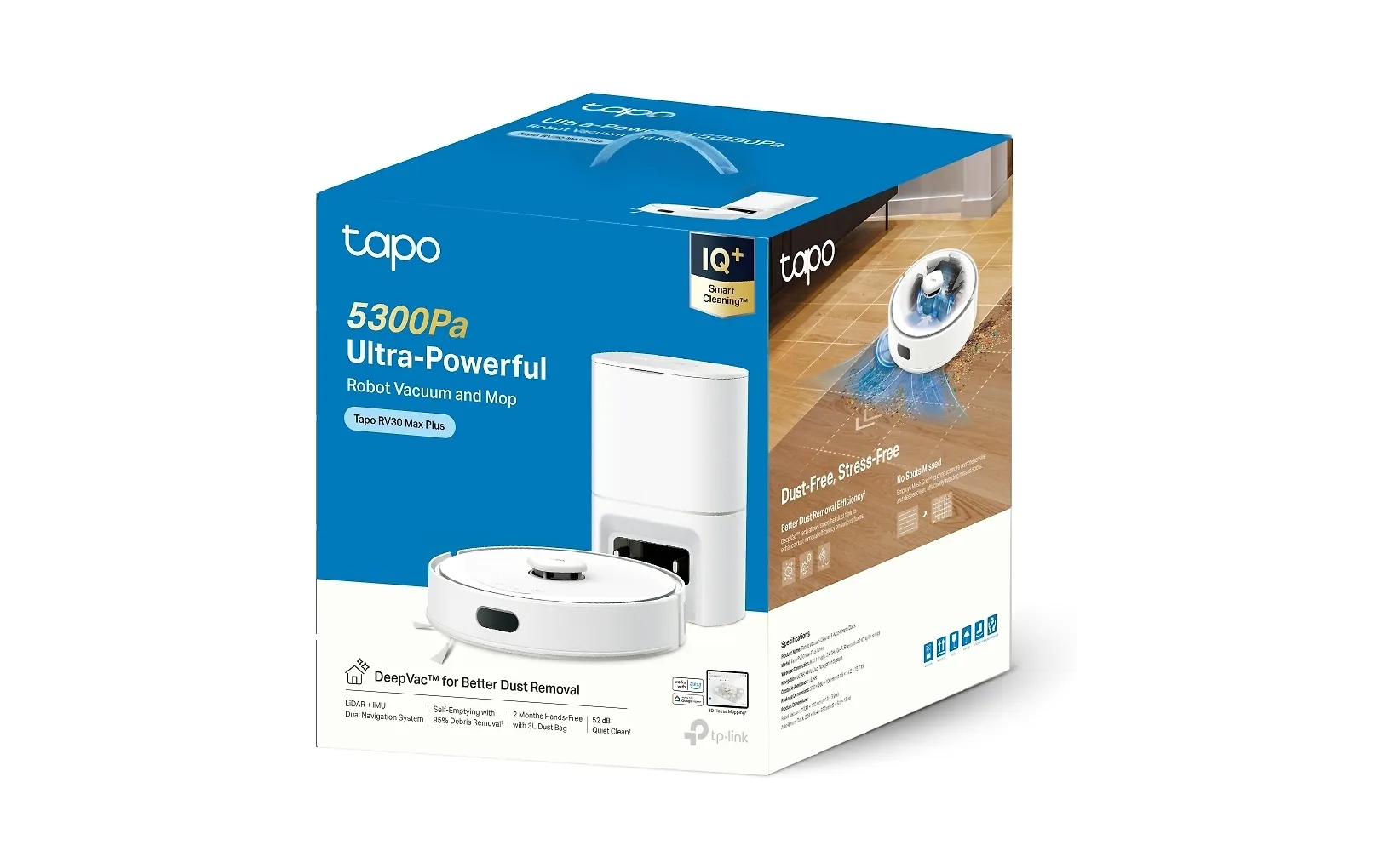 TP-link Tapo RV30 Max Plus, valkoinen