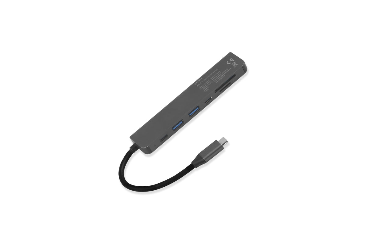 Fuj:tech Slim USB-C Hubi 100 W PD-latauksella, 5 porttia – kuva 6