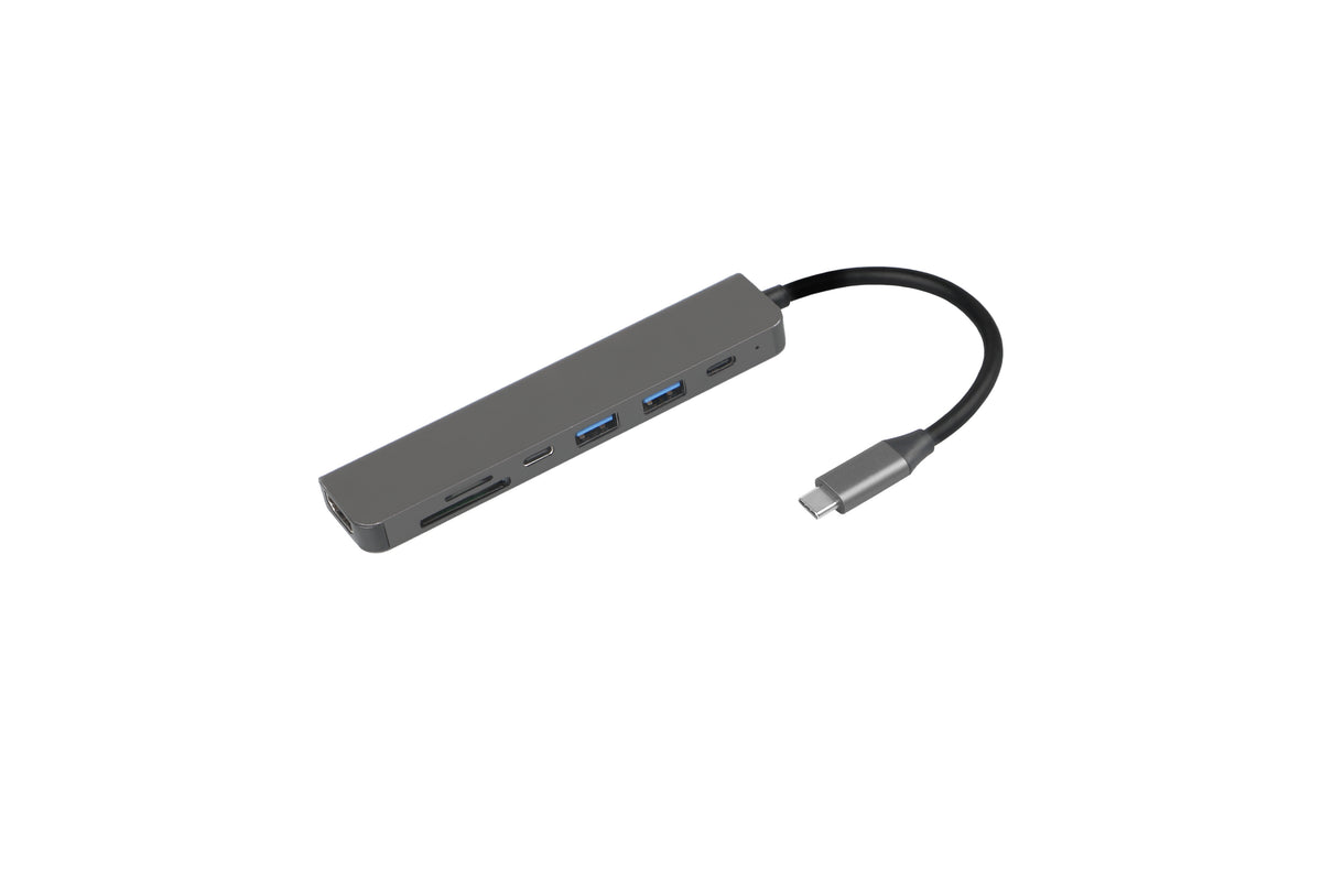 Fuj:tech Slim USB-C Hubi 100 W PD-latauksella, 5 porttia – kuva 11
