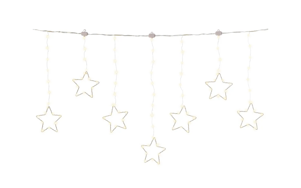 Lumineo Micro LED star twinkle koristevalosarja ulkokäyttöön, 120 x 60 cm