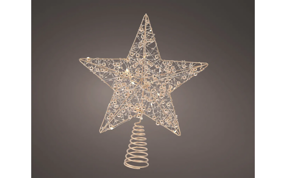 Lumineo julgranstoppningsstjärna, varmvit