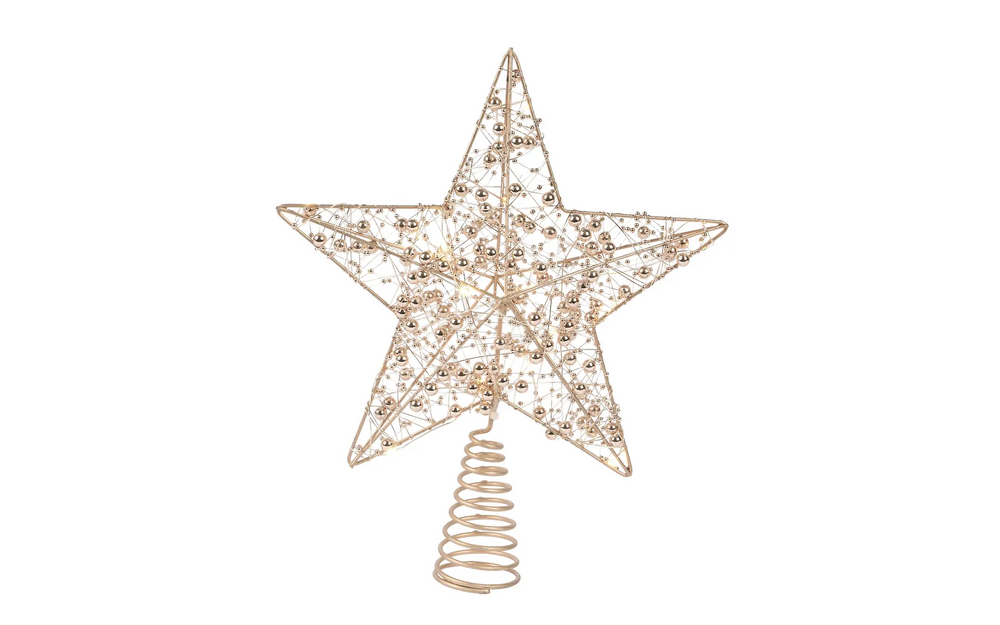 Lumineo julgranstoppningsstjärna, varmvit