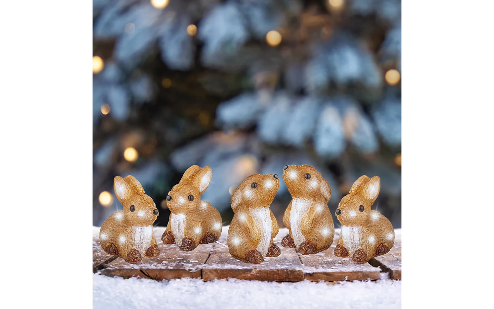 Lumineo akryylipupusetti valoilla, ulkokäyttöön