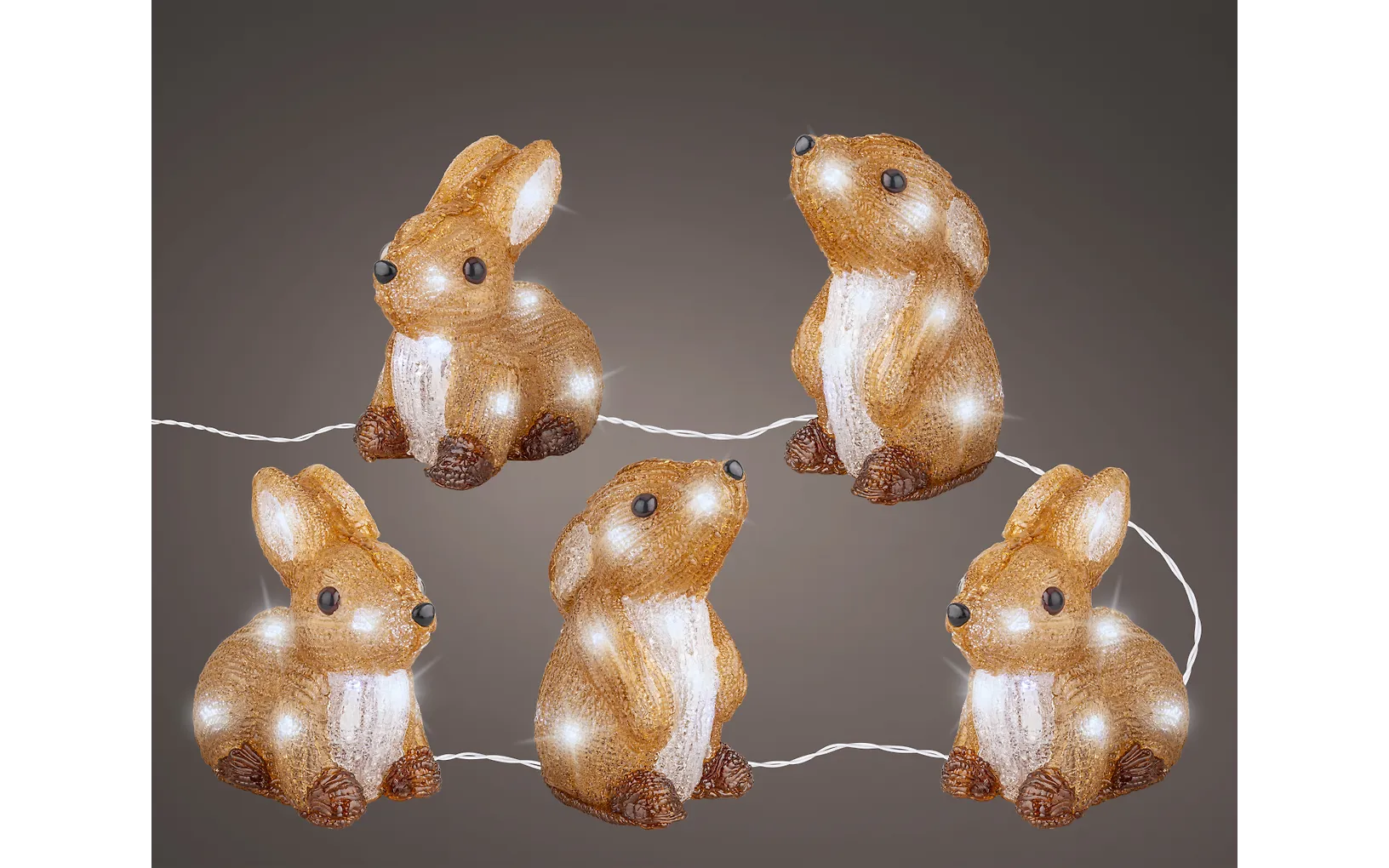 Lumineo akryylipupusetti valoilla, ulkokäyttöön