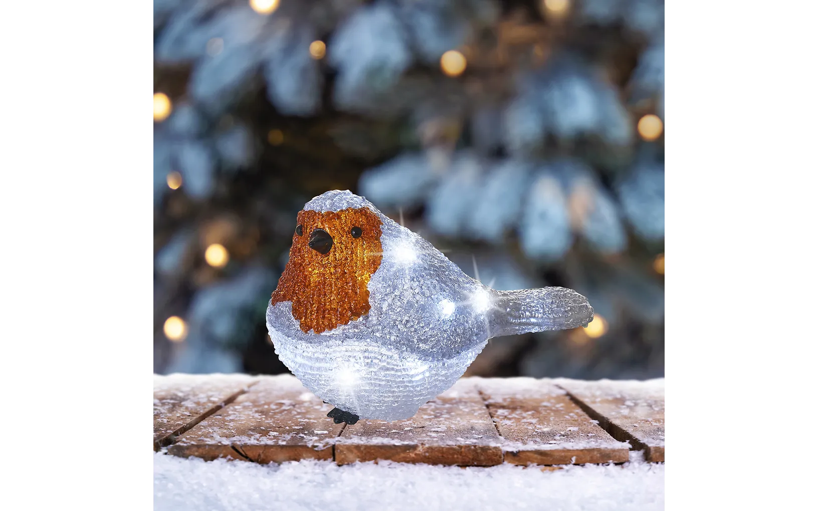 Lumineo akryylipunarinta valoilla, ulkokäyttöön