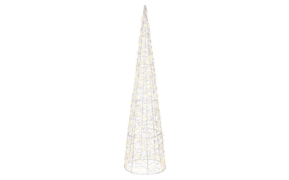 Lumineo dekorativ kon med ljus, 80 cm, för utomhusbruk